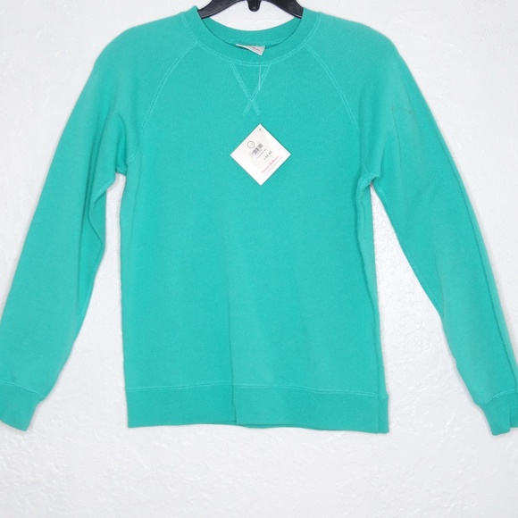 Hanna Andersson Sweater 150 Oeko-Tex Mint Green - Picture 2 of 6
